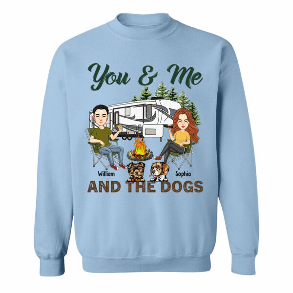 You & Me And The Dogs - Custom Camping Shirt For Couples, Family Gifts For Camping Lovers NA04 - Image 12