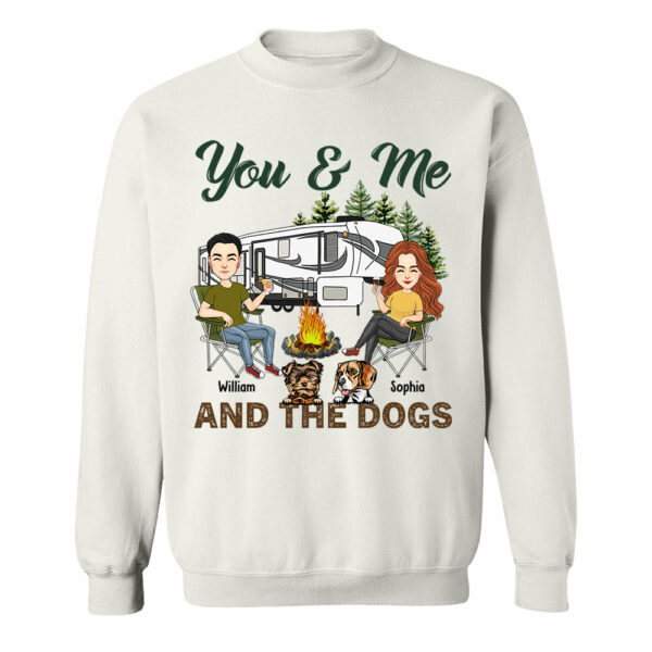 You & Me And The Dogs - Custom Camping Shirt For Couples, Family Gifts For Camping Lovers NA04 - Image 9