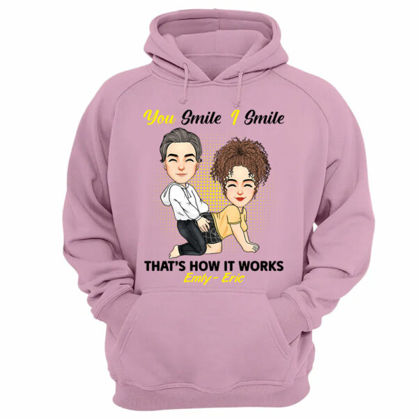 You Smile I Smile That's How It Works - Personalized Shirt For Couple - Image 25