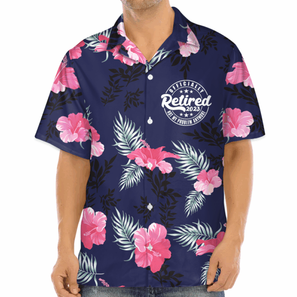 You'll Be Charged A Consulting Fee - Personalized Retirement Hibiscus Hawaiian Shirt Gift For Grandpa - Image 3