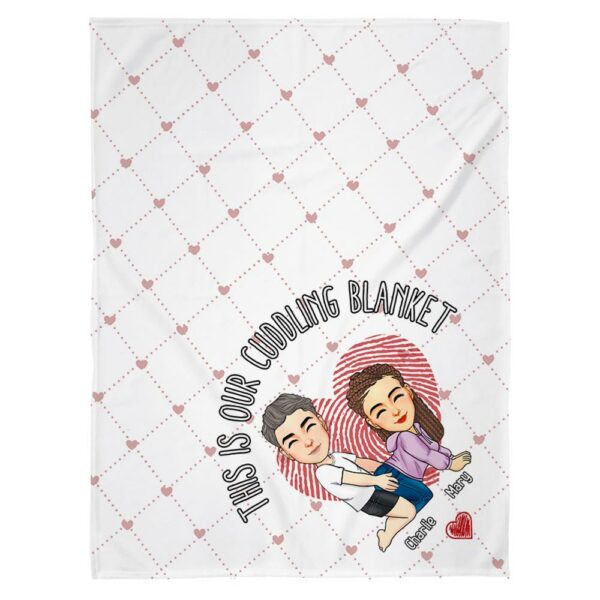 You're My Favorite Thing To Do - Couple Personalized Custom Blanket - Christmas Gift For Husband Wife, Anniversary - Image 2