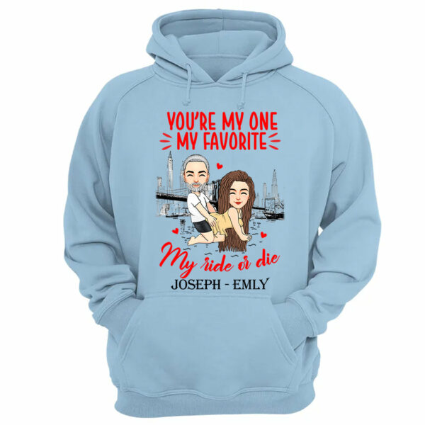 You're My One My Favorite My Ride Or Die - Personalized Shirt For Couple - Image 13